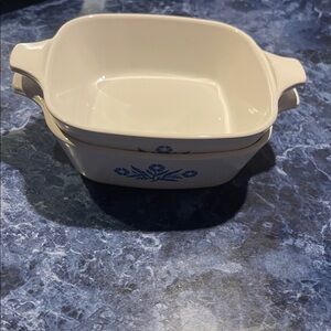 vintage “ Cornflower‎ “ Corning ware petite baking dish 
P-41